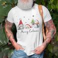 Cats With Santa Hat Merry Catmas Cat Lover Christmas T-Shirt Gifts for Old Men