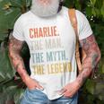 Charlie The Best Man Myth Legend Funny Best Name Charlie Unisex T-Shirt Gifts for Old Men