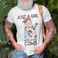 Cowgirl Cow Print Pink Bandanas Gifts For Women Girls Kids Unisex T-Shirt Gifts for Old Men