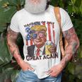 Drink Like Donald Trump 4Th Of July Men Women Usa Flag Unisex T-Shirt Gifts for Old Men