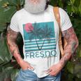 Fresno Ca Souvenir California Palm Tree T-Shirt Gifts for Old Men Fresno Ca Souvenir California Palm Tree T-Shirt Gifts for Old Men