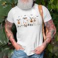 Cow Ghost Halloween Farmer Trick Or Treat Cow Lover T-Shirt Gifts for Old Men