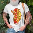 Hot Dog Sausage Bbq Food Lover Hotdog Lover T-Shirt Gifts for Old Men
