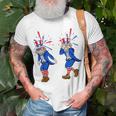 Funny Uncle Sam Griddy Dance 4Th Of July Independence Day Unisex T-Shirt Gifts for Old Men