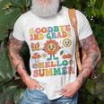 Goodbye 2Nd Grade Hello Summer Groovy Second Grade Graduate Unisex T-Shirt Gifts for Old Men