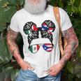 Half Mexican Half Puerto Rican Girl Mexico Kids Heritage Unisex T-Shirt Gifts for Old Men