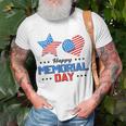 Happy Memorial Day 4Th Of July American Flag Patriotic Unisex T-Shirt Gifts for Old Men
