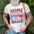 Home Of The Free 4Th Of July 2023 Patriotic American Day Unisex T-Shirt Gifts for Old Men