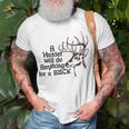 A Hunter Will Do Anything For A Buck Hunting T-Shirt Gifts for Old Men