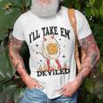 I'll Take 'Em Deviled Thanksgiving Deviled Eggs T-Shirt Gifts for Old Men