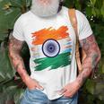 India Independence Day 15 August 1947 Indian Flag Patriotic T-Shirt Gifts for Old Men
