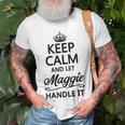Keep Calm And Let Maggie Handle It Name T-Shirt Gifts for Old Men