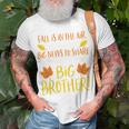 Kids Big Brother Fall Pregnancy Announcement Autumn Baby 2 Unisex T-Shirt Gifts for Old Men