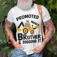 Kids Promoted To Middle Brother Baby Gender Celebration Unisex T-Shirt Gifts for Old Men