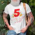 Kids Superhero Birthday Boy Party 5 Year Old 5Th Birthday Unisex T-Shirt Gifts for Old Men