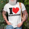 I Love Sanders T-Shirt Gifts for Old Men
