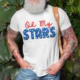 Oh My Stars 4Th Of July Independence Memorial Day Patriotic Unisex T-Shirt Gifts for Old Men