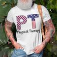 Physical Therapy 4Th Of July Design Cool Physical Therapist Unisex T-Shirt Gifts for Old Men