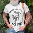 Protect Children Not Guns End Gun Violence Anti Gun Orange Unisex T-Shirt Gifts for Old Men