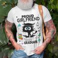 Proud Girlfriend Of A Class Of 2023 Graduate Funny Black Cat Unisex T-Shirt Gifts for Old Men