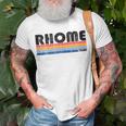 Rhome Tx Hometown Pride Retro 70S 80S Style T-Shirt Gifts for Old Men