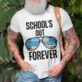 Schools Out Forever Graduation Last Day Of School Unisex T-Shirt Gifts for Old Men