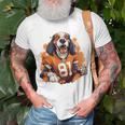 Smokey Coonhound Dog Tennessee Orange T-Shirt Gifts for Old Men