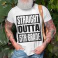 Straight Outta 5Th Grade Graduation Gifts Grad Class 2023 Unisex T-Shirt Gifts for Old Men
