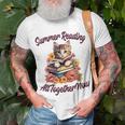 Summer Reading All Together 2023 Cat Books Now Library Unisex T-Shirt Gifts for Old Men