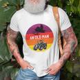 Never Underestimate An Old Man With A Snowmobile Tractor T-Shirt Gifts for Old Men