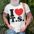 Valentine I Heart TS I Love Ts Couple Loving T-Shirt Gifts for Old Men