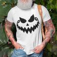 Vintage Jack O Lantern Pumpkin Face Halloween Costume T-Shirt Gifts for Old Men