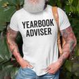 Yearbook Advisor Staff Photographer Editor Team T-Shirt Gifts for Old Men