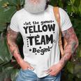 Yellow Team Let The Games Begin Field Trip Day Unisex T-Shirt Gifts for Old Men