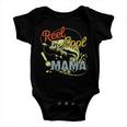 Mothers Day Funny Retro Reel Cool Mama Fishing Lover Gift For Womens Gift For Women Baby Onesie