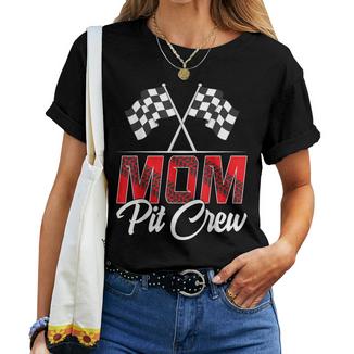 Race Car Birthday Party Racing Family Mom Pit Crew Women T-shirt