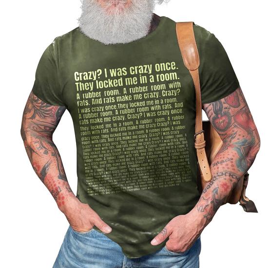 Crazy I Was Crazy Once Funny Trending Meme T-shirt