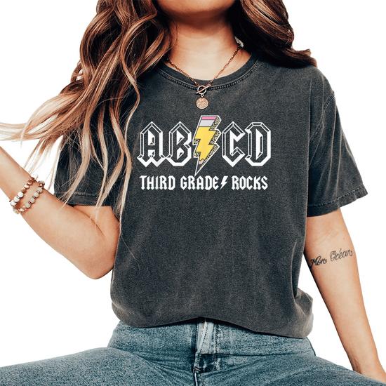 Third Grade Rocks Teacher Back To School T-Shirt