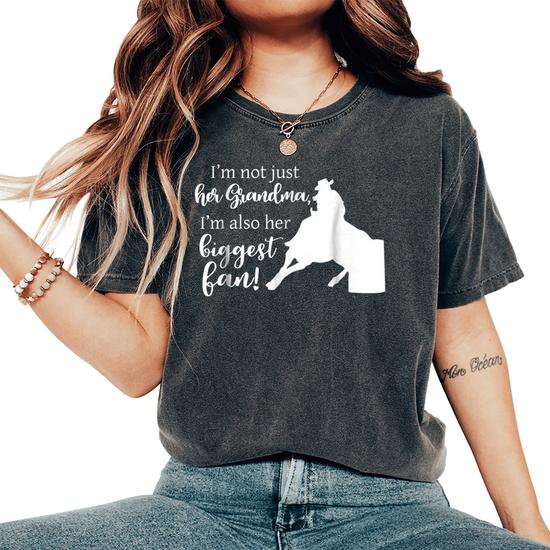 Barrel Racing Grandma T Shirt Cowgirl Horse Riding Racer Barrel Racing Grandma T Shirt Cowgirl Horse Riding Racer