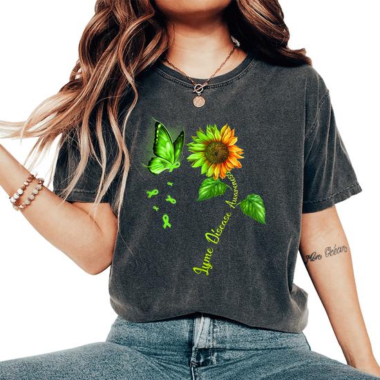 Lyme Disease Awareness T Shirt Butterfly T Shirt Lyme Disease Awareness T Shirt Butterfly T Shirt
