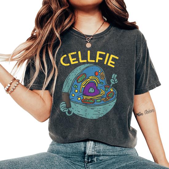 Cell Fie, Funny Science Biology Teacher Shirt.Cellfie Tee