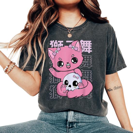Kawaii Pastel Goth Classic Cartoon Tape T Shirt Kawaii Pastel Goth Classic Cartoon Tape T Shirt