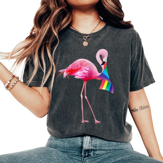 Pink flamingo hotsell shirt womens