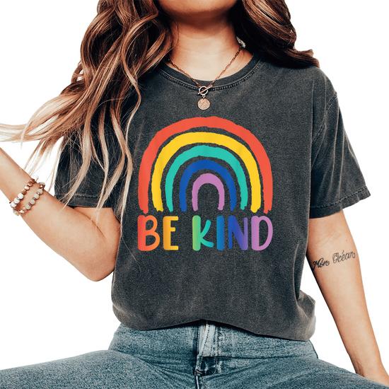 oversized rainbow t shirt