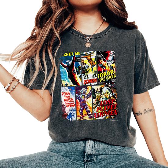 Vintage Style Sci Fi Movie Poster Collage T-Shirt Vintage Style Sci Fi Movie Poster Collage T-Shirt