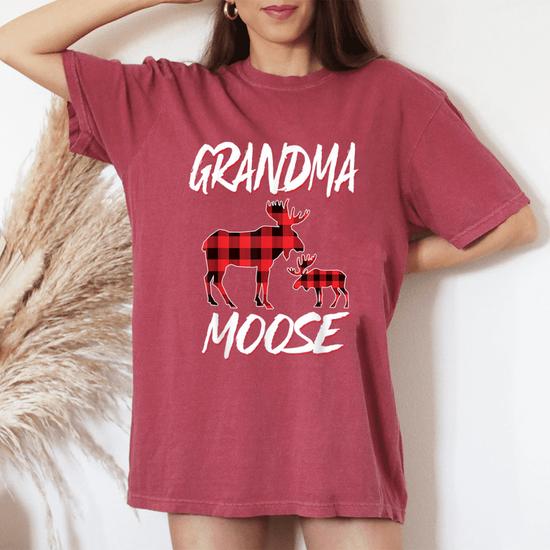 Red Moose Christmas Matching Buffalo Plaid Pajama Shirt Red Moose Christmas Matching Buffalo Plaid Pajama Shirt
