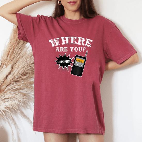 Phasmophobia Where Are You Box Horror Horror Women's Oversized Comfort  T-Shirt