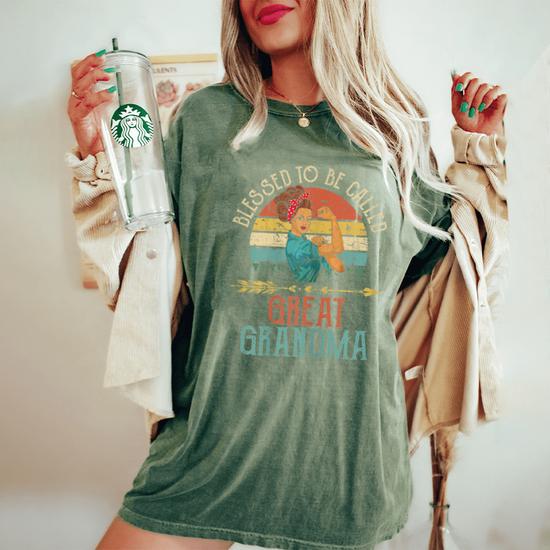 Womens Blessed To Be Called Gran Colorful Gifts-Grandma Tee Womens Blessed To Be Called Gran Colorful Gifts-Grandma Tee