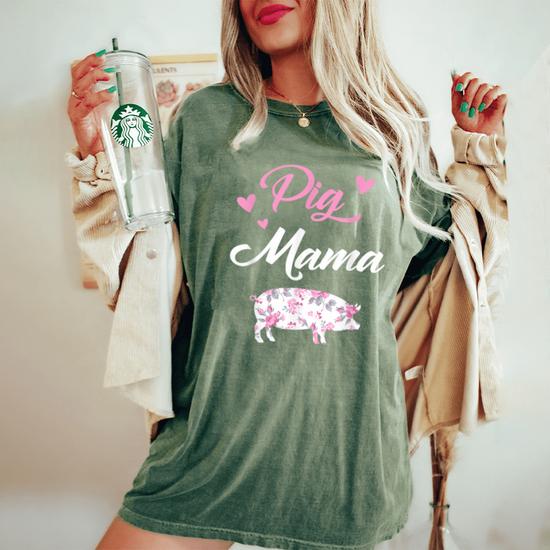 Pig Mama Pig Mama For Pig Mama Women's Oversized Comfort T-Shirt