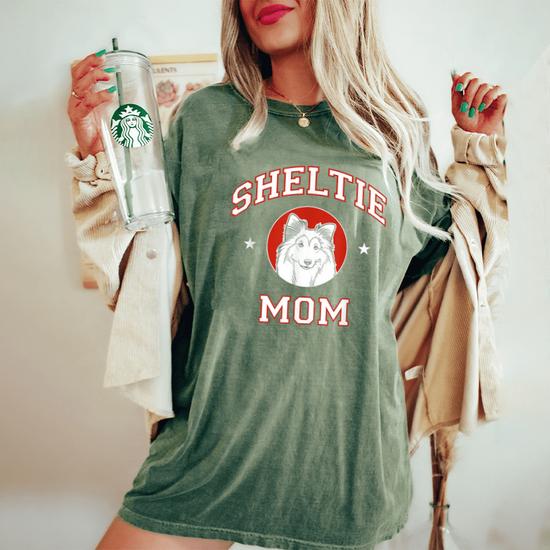 Womens Sheltie Dog Mom - Mother Of Shelties T-Shirt Womens Sheltie Dog Mom - Mother Of Shelties T-Shirt